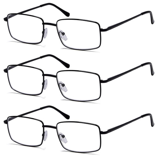 3 Pack Classic Metal Frame Reading Glasses R15023