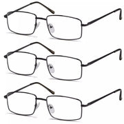 eyekeeper.com 3 Pack Classic Metal Frame Reading Glasses R15023 Eyeglasses