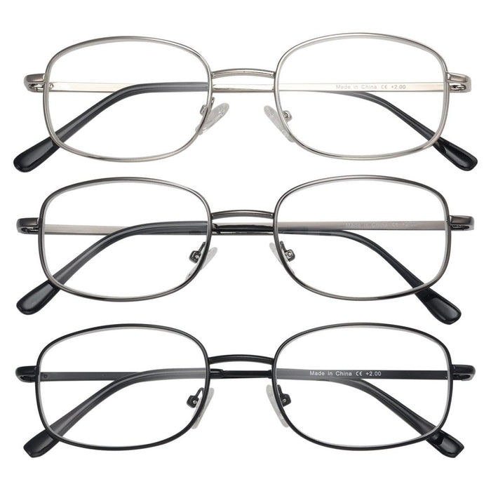 Wire rimmed store reading glasses