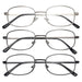 Eyekeeper  - 3 Pack Wire Rim Reading Glasses R3235