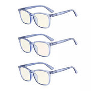 eyekeeper.com 3 Pack Classic Trendy Blue Light Filter Reading Glasses UVRT1801 Eyeglasses