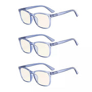 eyekeeper.com 3 Pack Classic Trendy Blue Light Filter Reading Glasses UVRT1801 Eyeglasses