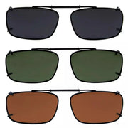 eyekeeper.com 3 Pack Clip on Polarized Sunglasses C61(54MMx34MM) Sunglasses