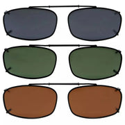 eyekeeper.com 3 Pack Clip on Polarized Sunglasses C62 (52MMx32MM) Sunglasses