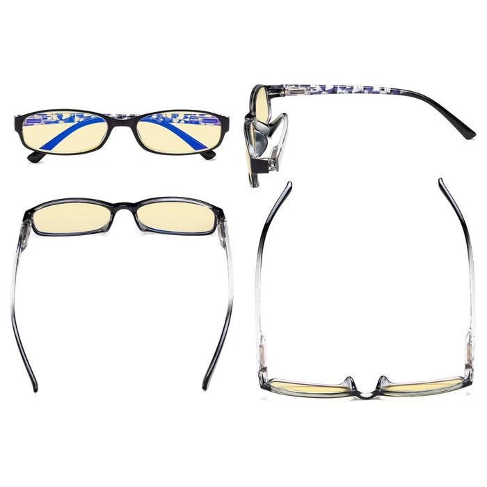 eyekeeper.com - 3 Pack Patterned Blue Light Blocking Reading Glasses TMCG908