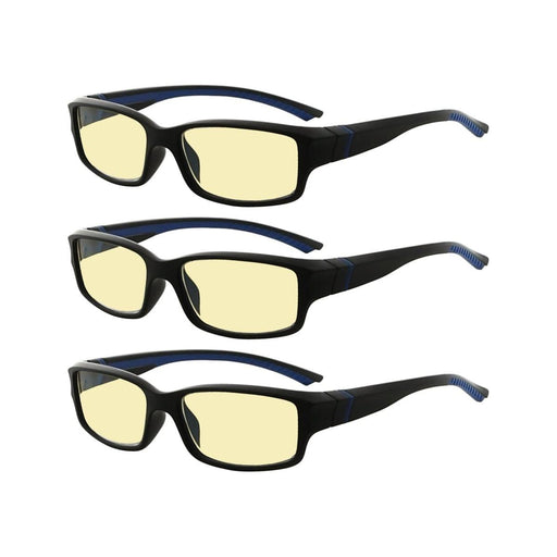 eyekeeper.com - 3 Pack Stylish Blue Light Blocking Readers TMXM01