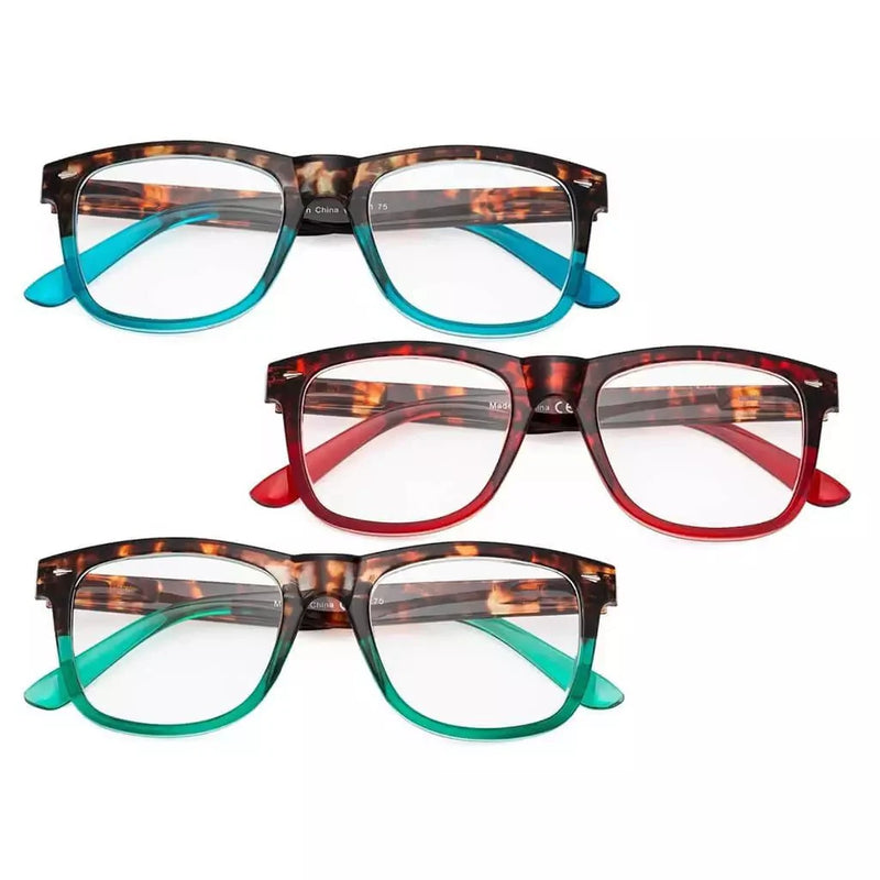 eyekeeper.com 3 Pack Fashionable Stylish Readers R080D Eyeglasses