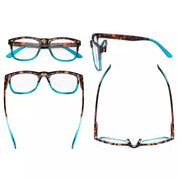 eyekeeper.com 3 Pack Ladies Reading Glasses Large Lens Stylish Readers R080D Eyeglasses