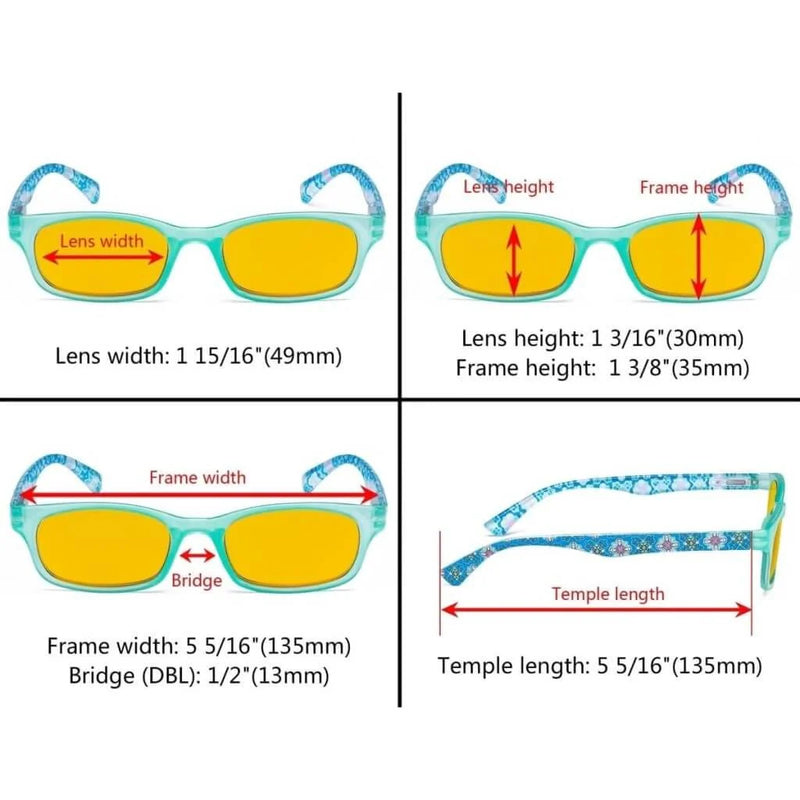 eyekeeper.com 3 Pack Floral Print Blue Light Blocking Readers HP029 Eyeglasses