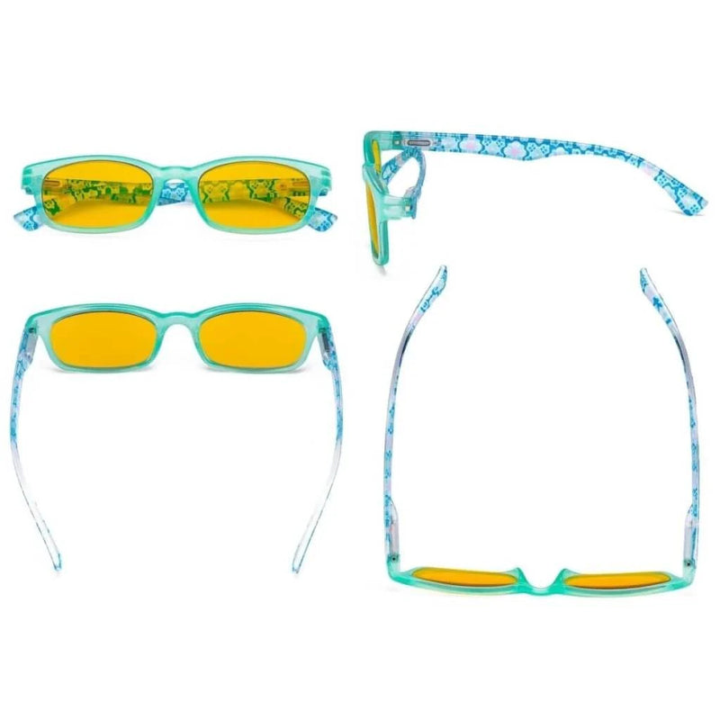 eyekeeper.com 3 Pack Floral Print Blue Light Blocking Readers HP029 Eyeglasses
