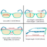 eyekeeper.com 3 Pack Floral Print Blue Light Blocking Readers TM029 Eyeglasses