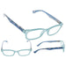 eyekeeper.com - 3 Pack Floral Print Rectangle Reading Glasses 3PKR029