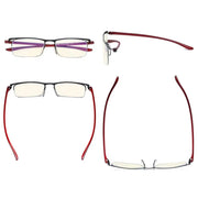 eyekeeper.com 3 Pack Half-rim Blue Light Blocking Reading Glasses UVR12625 Eyeglasses