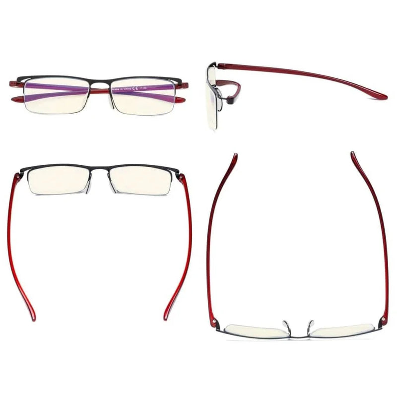 eyekeeper.com 3 Pack Half-rim Blue Light Blocking Reading Glasses UVR12625 Eyeglasses