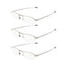 eyekeeper.com - 3 Pack Half-rim Folding Readers Fold-up Telescopic Arms R1710