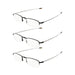 eyekeeper.com - 3 Pack Half-rim Folding Readers Fold-up Telescopic Arms R1710