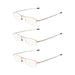 eyekeeper.com - 3 Pack Half-rim Folding Readers Fold-up Telescopic Arms R1710