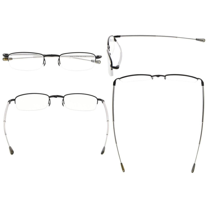 eyekeeper.com - 3 Pack Half-rim Folding Readers Fold-up Telescopic Arms R1710