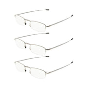 eyekeeper.com 3 Pack Half-rim Folding Telescopic Arms Reading Glasses R1710 Eyeglasses