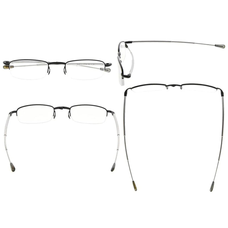 eyekeeper.com 3 Pack Half-rim Folding Telescopic Arms Reading Glasses R1710 Eyeglasses