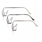 eyekeeper.com 3 Pack Half-rim Metal Frame Reading Glasses R1614 Eyeglasses