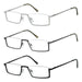 eyekeeper.com - 3 Pack Half Rim Metal Reading Glasses R1613