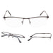 eyekeeper.com - 3 Pack Metal Half-rim Reading Glasses 3-R1614