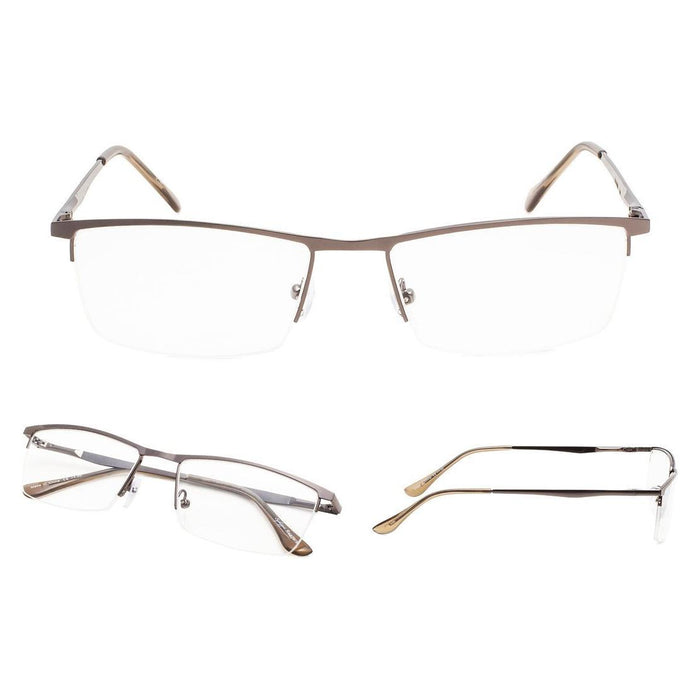 eyekeeper.com - 3 Pack Metal Half-rim Reading Glasses 3-R1614