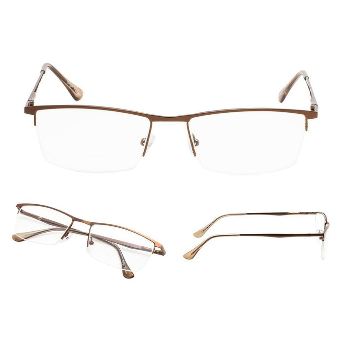 eyekeeper.com - 3 Pack Metal Half-rim Reading Glasses 3-R1614