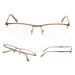 eyekeeper.com - 3 Pack Metal Half-rim Reading Glasses 3-R1614