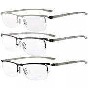 eyekeeper.com 3 Pack Half Rim Reading Glasses 3-R15615 Eyeglasses