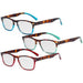 eyekeeper.com - 3 Pack Stylish Reading Glasses with Tortoise Arm R046D