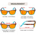 eyekeeper.com - 3 Pack Square Blue Light Blocking Reading Glasses DS080D