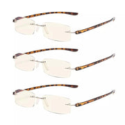 eyekeeper.com 3 Pack Lightweight Blue Light Filter Reading Glasses UVCG1 Eyeglasses