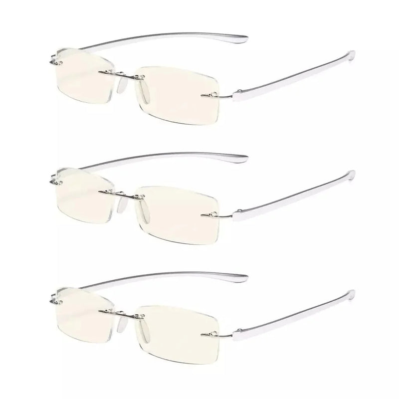 eyekeeper.com 3 Pack Lightweight Blue Light Filter Reading Glasses UVCG1 Eyeglasses