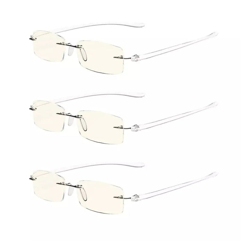 eyekeeper.com 3 Pack Lightweight Blue Light Filter Reading Glasses UVCG1 Eyeglasses