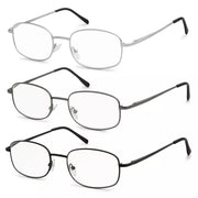 eyekeeper.com 3 Pack Lightweight Wire Rim Metal Frame Reading Glasses R3235 Eyeglasses