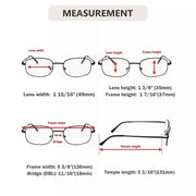 eyekeeper.com 3 Pack Lightweight Wire Rim Metal Frame Reading Glasses R3235 Eyeglasses
