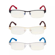 eyekeeper.com 3 Pack Metal Blue Light Filter Eyeglasses UV17005 Eyeglasses