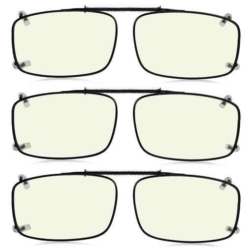 eyekeeper.com - 3 Pack Metal Blue Light Filter Glasses Clip C63 (54MMx34MM)