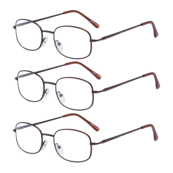 eyekeeper.com - 3 Pack Metal Frame Reading Glasses R3232