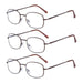 eyekeeper.com - 3 Pack Metal Frame Reading Glasses R3232