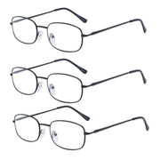 eyekeeper.com 3 Pack Metal Frame Reading Glasses R3232 Eyeglasses