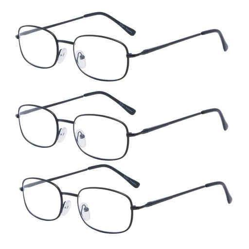 eyekeeper.com 3 Pack Metal Frame Reading Glasses R3232 Eyeglasses