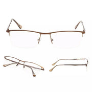 eyekeeper.com 3 Pack Metal Half-rim Reading Glasses 3-R1614 Eyeglasses