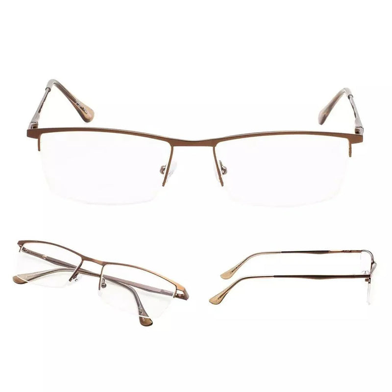 eyekeeper.com 3 Pack Metal Half-rim Reading Glasses 3-R1614 Eyeglasses