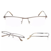 eyekeeper.com 3 Pack Metal Half-rim Reading Glasses 3-R1614 Eyeglasses