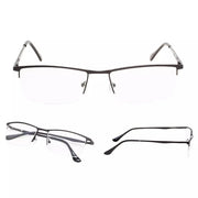 eyekeeper.com 3 Pack Metal Half-rim Reading Glasses 3-R1614 Eyeglasses