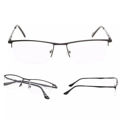 eyekeeper.com 3 Pack Metal Half-rim Reading Glasses 3-R1614 Eyeglasses