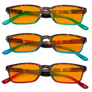 eyekeeper.com 3 Pack Nighttime Blue Light Blocking Reading Glasses DS898D Eyeglasses
